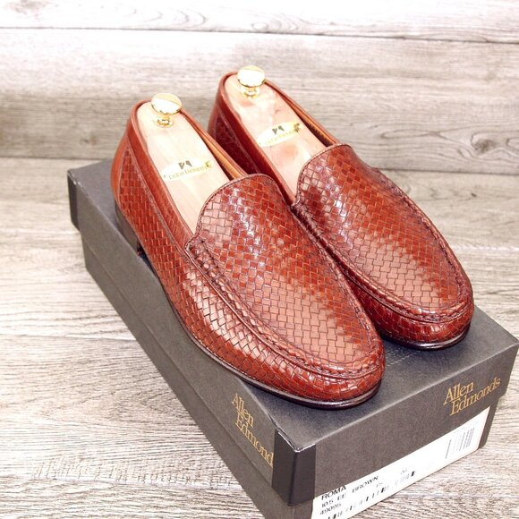 * NIB * $295 Allen Edmonds ROMA Italian Loafer 10.5 EE Wide * add $15 new Trees - Picture 1 of 13